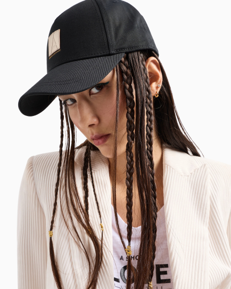 Стильная кепка Armani Exchange бейсболка с логотипом 1159832770 (Черный One size)