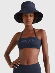 Женская панама Tommy Hilfiger шляпка с логотипом 1159769859 (Синий, One size)