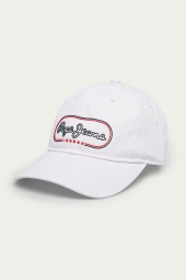 Женская кепка Pepe Jeans London бейсболка с логотипом 1159779785 (Белый, One size)