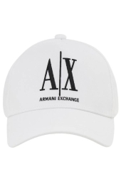 Стильна кепка Armani Exchange бейсболка з логотипом 1159793991 (Білий, One size)