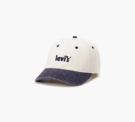 Бейсболка Levi's кепка з логотипом 1159801396 (Білий/синій, One size)
