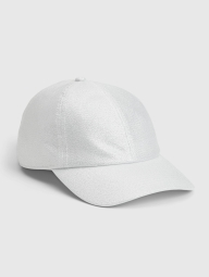 Женская бейсболка GAP кепка с металлическим блеском 1159802202 (Серебристый, One size)