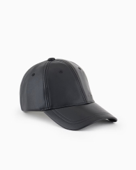 Стильная кепка Armani Exchange бейсболка из экокожи 1159833987 (Черный One size)
