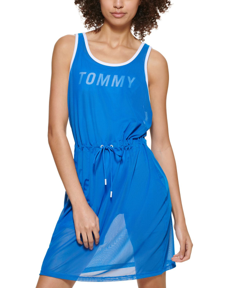 Жіночий комбінезон Tommy Hilfiger плаття в сіточку з еластичними велосипедками оригінал