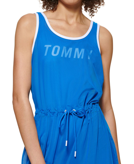 Жіночий комбінезон Tommy Hilfiger плаття в сіточку з еластичними велосипедками оригінал