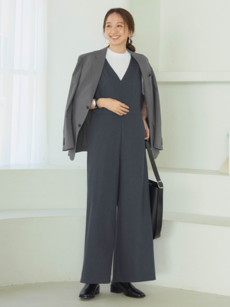 Женский комбинезон Uniqlo 1159833377 (Серый S)