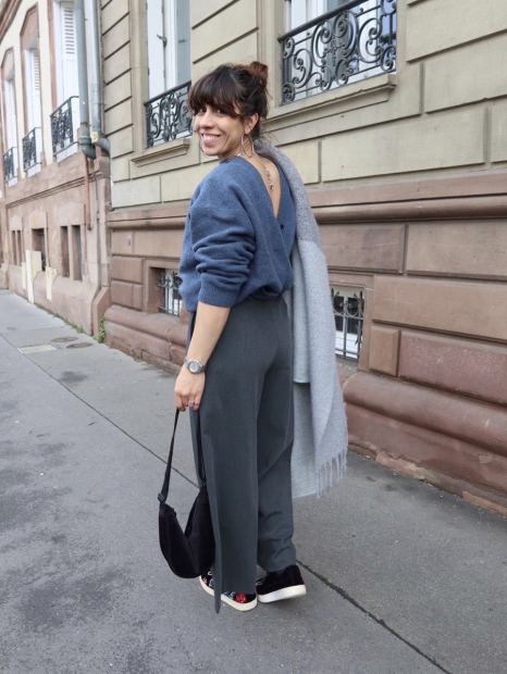 Женский комбинезон Uniqlo 1159833377 (Серый S)