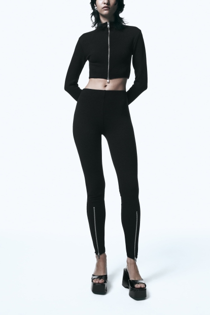 Жіночий костюм ZARA штани та кофта 1159801188 (Чорний, M)