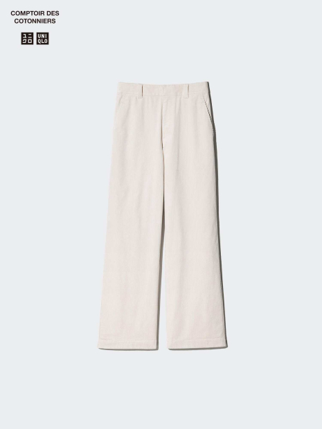 Костюм из вельвета куртка-рубашка и брюки UNIQLO 1159832735 (Белый S)