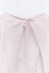 Жіночий легкий костюм ZARA спідниця та блузка 1159799429 (Бузковий, M)