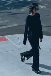 Жіночий костюм ZARA штани та кофта 1159802016 (Чорний, S)
