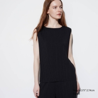 Плиссированный костюм UNIQLO блузка и штаны 1159816579 (Черный XS)