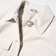 Костюм из вельвета куртка-рубашка и брюки UNIQLO 1159832735 (Белый S)