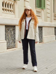 Костюм из вельвета куртка-рубашка и брюки UNIQLO 1159832735 (Белый S)