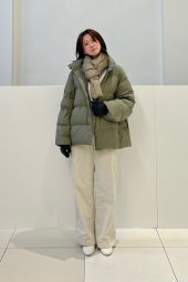 Костюм из вельвета куртка-рубашка и брюки UNIQLO 1159832735 (Белый S)