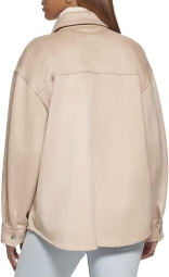 Жіноча куртка-сорочка Levi's з екозамші 1159807274 (Бежевий, XL) 1159807274 (Бежевий, XL)