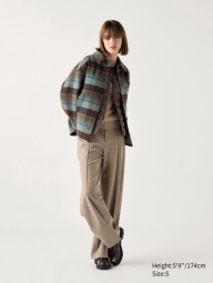 Тепла куртка-сорочка UNIQLO на ґудзиках 1159825118 (Зелений XL)
