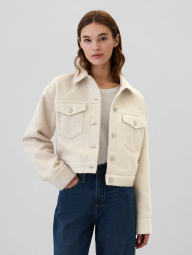 Жіноча куртка-сорочка Gap 1159836495 (Молочний XL)