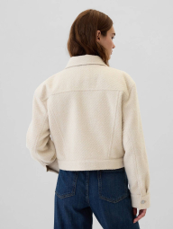 Жіноча куртка-сорочка Gap 1159836495 (Молочний XL)