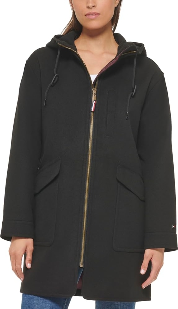 Жіноче  пальто Tommy Hilfiger на блискавці 1159807253 (Чорний, XS)