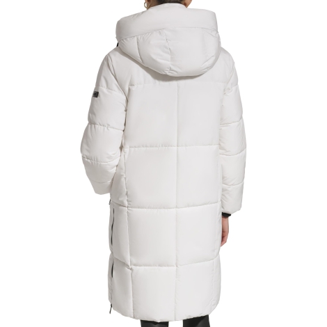 Женская стеганая куртка DKNY с капюшоном 1159807822 (Белый, XL)