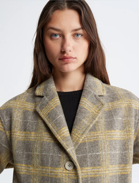 Стильное пальто Calvin Klein 1159809346 (Серый, S)