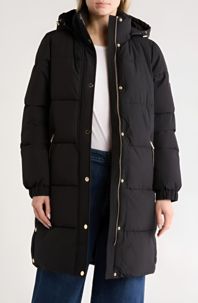 Женская стеганая куртка Michael Kors 1159833246 (Черный XS)