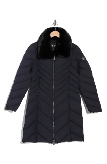 Женская куртка Michael Kors с меховым воротником 1159833247 (Синий S)