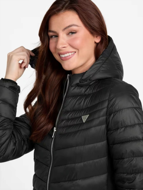 Женская стеганая куртка Guess 1159833608 (Черный L)