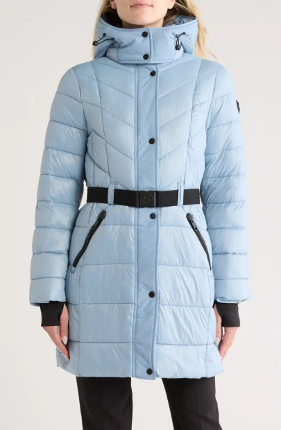 Стьобана куртка-пуховик Michael Kors 1159834024 (Блакитний L)