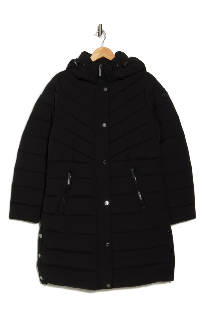 Женская стеганая куртка Michael Kors 1159836251 (Черный M)
