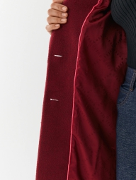 Женское пальто Guess из смесовой шерсти 1159795035 (Бордовый, S)