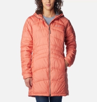 Женская длинная куртка Columbia с капюшоном 1159796585 (Оранжевый, L)