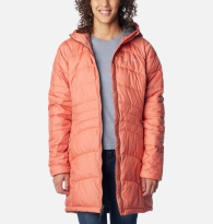 Женская длинная куртка Columbia с капюшоном 1159797216 (Оранжевый, S)