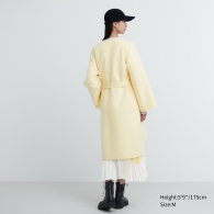 М'яке пальто Uniqlo на запах 1159798238 (Жовтий, M)