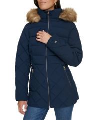 Женский стеганый пуховик Tommy Hilfiger 1159827794 (Синий L)