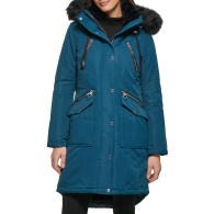 Парка с капюшоном Guess с отделкой из искусственного меха 1159832059 (Синий S)