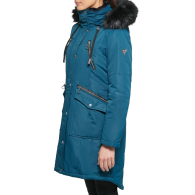 Парка с капюшоном Guess с отделкой из искусственного меха 1159832059 (Синий S)