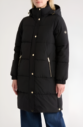 Женская стеганая куртка Michael Kors 1159833246 (Черный XS)