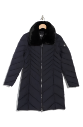 Женская куртка Michael Kors с меховым воротником 1159833247 (Синий S)