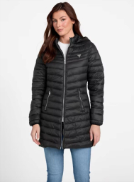 Женская стеганая куртка Guess 1159833608 (Черный L)