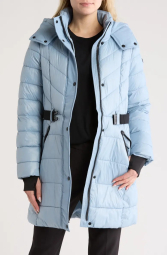 Стьобана куртка-пуховик Michael Kors 1159834024 (Блакитний L)