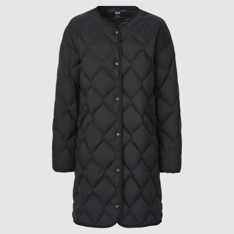 Женское ультралегкое пальто на пуху UNIQLO 1159773766 (Черный, 3XL)