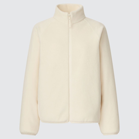 Флисовая куртка на молнии UNIQLO 1159809184 (Белый, 3XL)