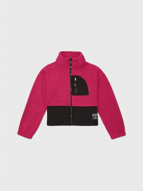 Женская меховая куртка Tommy Hilfiger шерпа 1159777325 (Розовый, M)
