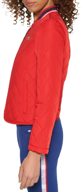 Жіноча стьобана куртка Tommy Hilfiger на блискавці оригінал