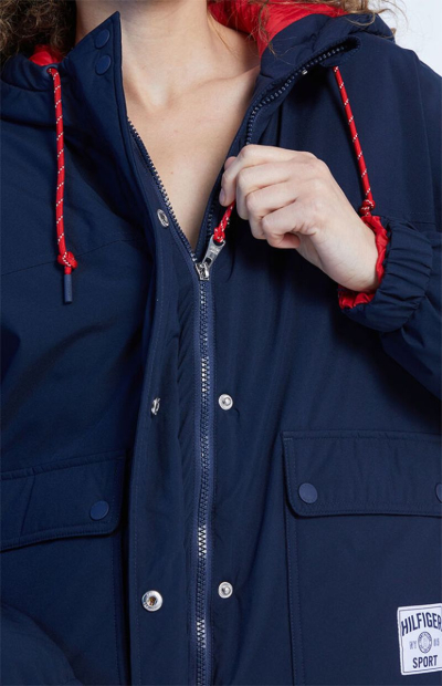 Женская куртка с капюшоном Tommy Hilfiger 1159779669 (Синий, XL)