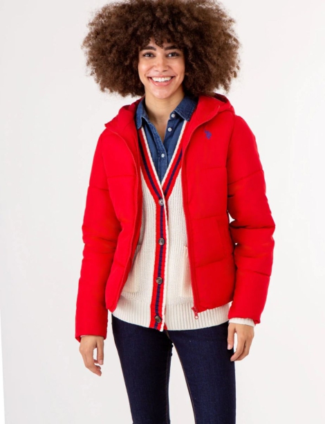 Женская куртка U.S. Polo Assn 1159805609 (Красный, M)