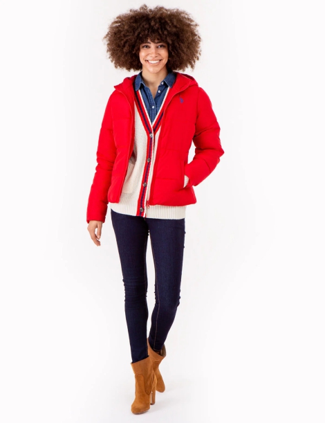 Женская куртка U.S. Polo Assn 1159805609 (Красный, M)