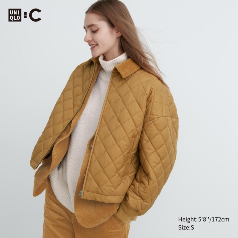 Женская ультралегкая куртка UNIQLO 1159795486 (Коричневый, L)